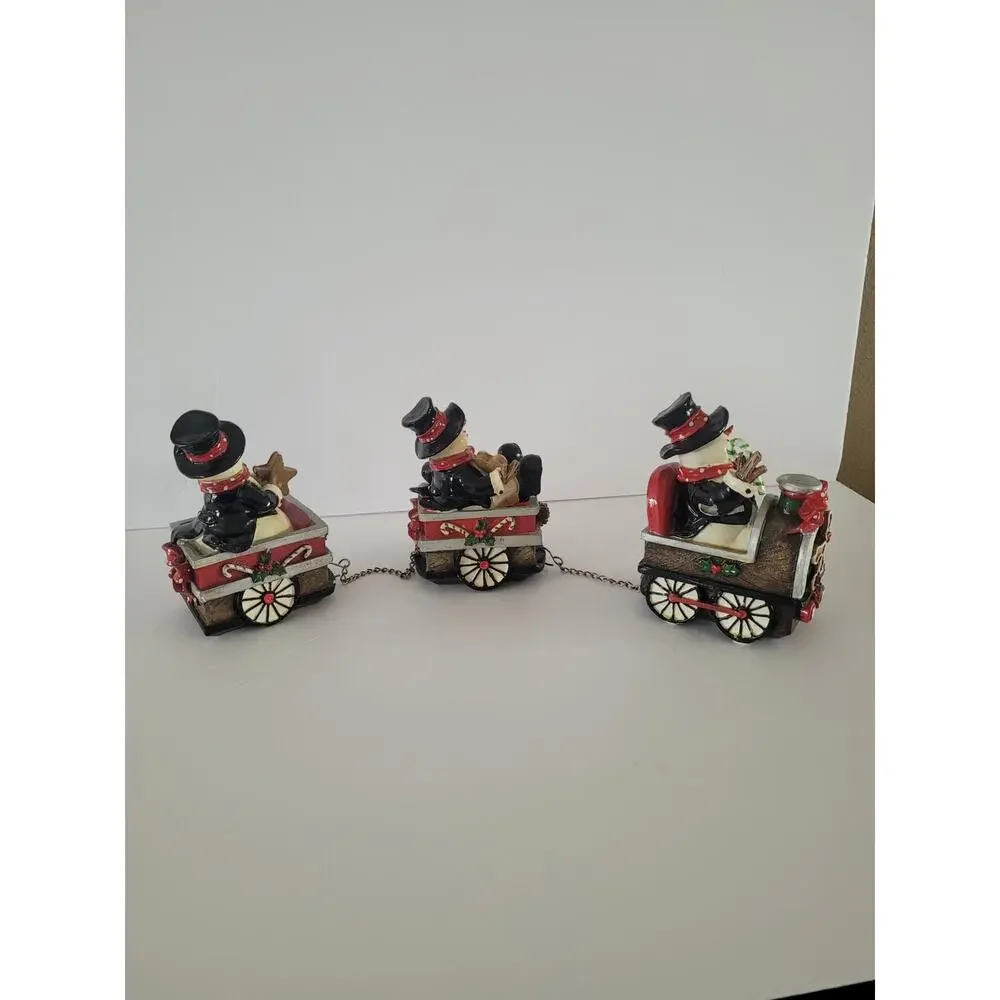 Snowman Christmas Train Musical Three Piece- FLAWED